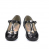 Buty dziecięce małe 63c czarna lakierowana kombinacja