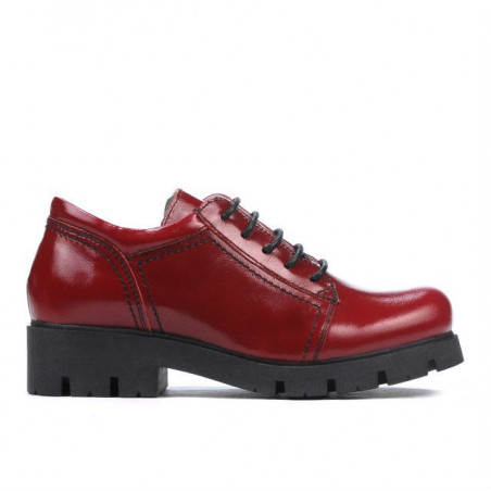 Dziecięce buty 158 lakierowane bordo