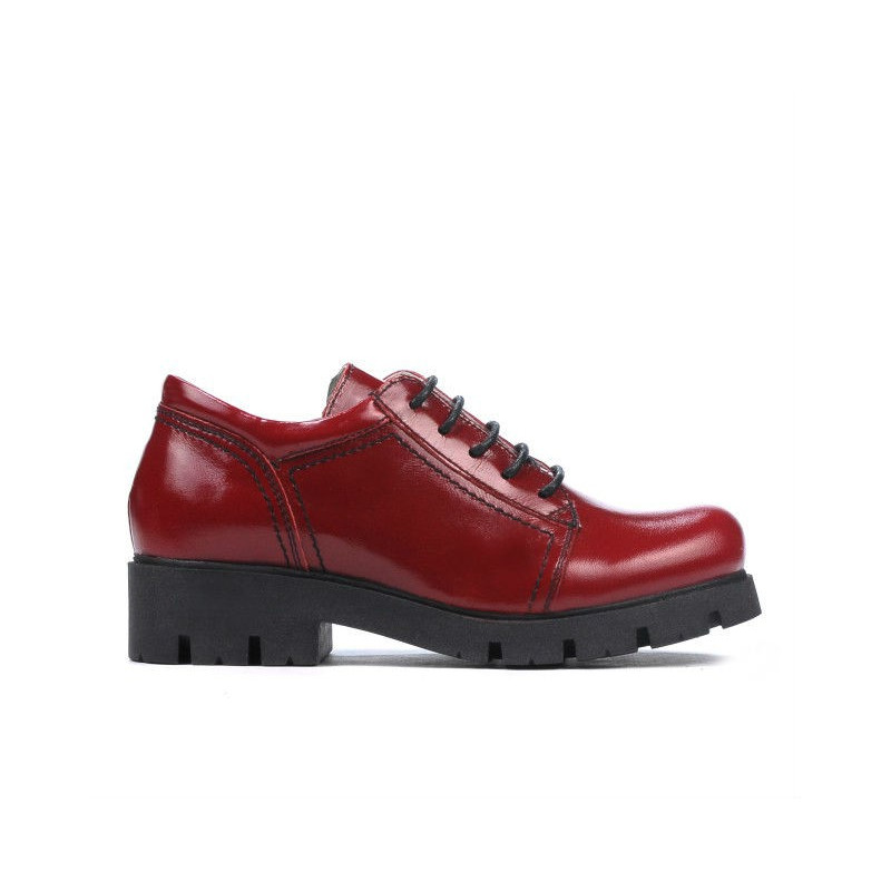 Dziecięce buty 158 lakierowane bordo