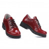 Dziecięce buty 158 lakierowane bordo