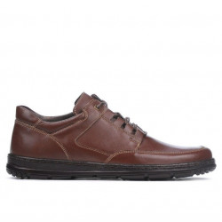 Męskie buty casual 887 brązowe