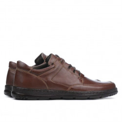Męskie buty casual 887 brązowe