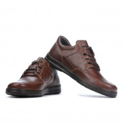 Męskie buty casual 887 brązowe