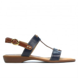 Sandały damskie 5048 indigo kombinowane