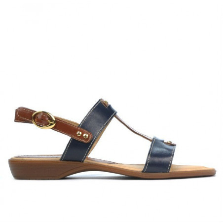 Sandały damskie 5048 indigo kombinowane