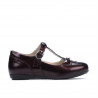 Buty dziecięce 63c lakier bordowy