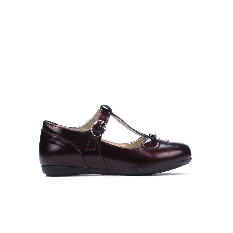 Buty dziecięce 63c lakier bordowy