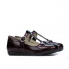 Buty dziecięce 63c lakier bordowy