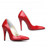Eleganckie buty damskie 1241 lakierowane czerwone