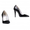 Damskie eleganckie buty 1241 lakierowane czarne