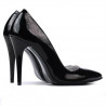 Damskie eleganckie buty 1241 lakierowane czarne