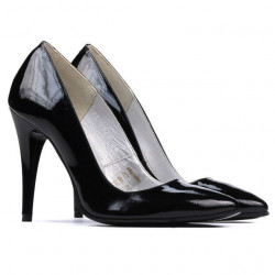Damskie eleganckie buty 1241 lakierowane czarne