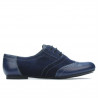 Damskie buty casual 186 indigo kombinowane