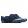 Damskie buty casual 186 indigo kombinowane
