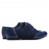 Damskie buty casual 186 indigo kombinowane