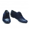 Damskie buty casual 186 indigo kombinowane