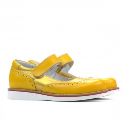 Dziecięce buty 153 żółty kombinowany
