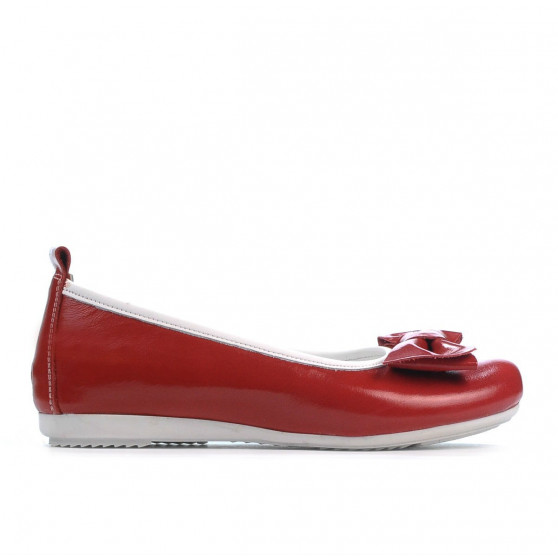 Dziecięce buty 141 lakierowane czerwone