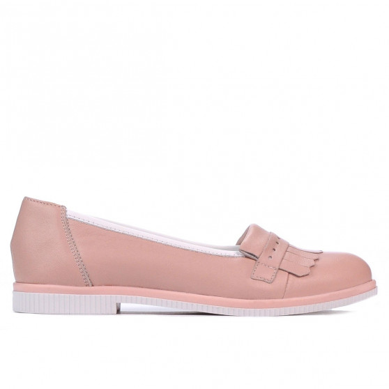 Damskie buty casual 699 puder kombinowany