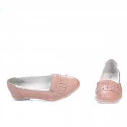 Damskie buty casual 699 puder kombinowany