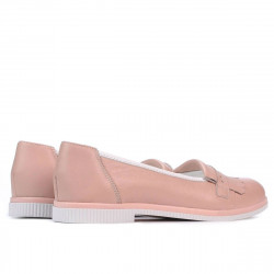 Damskie buty casual 699 puder kombinowany