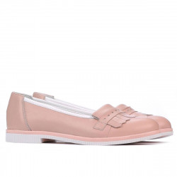 Damskie buty casual 699 puder kombinowany