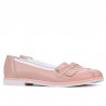 Damskie buty casual 699 puder kombinowany