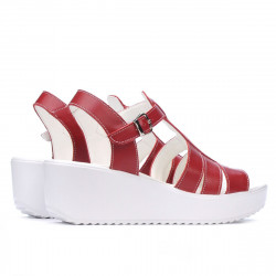 Damskie sandały 5023 czerwone