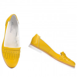 Damskie buty casual 699 żółty kombinowany