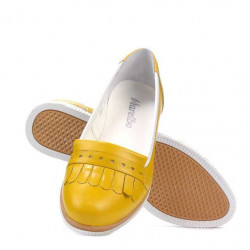 Damskie buty casual 699 żółty kombinowany