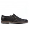Casualowe buty męskie 7200p perforowane w kolorze kawy