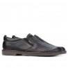 Casualowe buty męskie 7200p perforowane w kolorze kawy