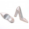Eleganckie damskie buty 1261 cappuccino perłowy