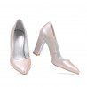 Eleganckie damskie buty 1261 cappuccino perłowy