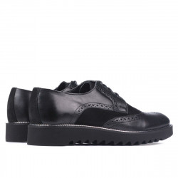 Męskie buty casual 831 czarne kombinowane