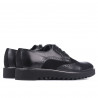 Męskie buty casual 831 czarne kombinowane