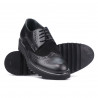 Męskie buty casual 831 czarne kombinowane