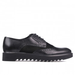 Męskie buty casual 831 czarne kombinowane