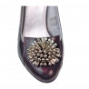 Eleganckie buty damskie 1272 lakier bordo