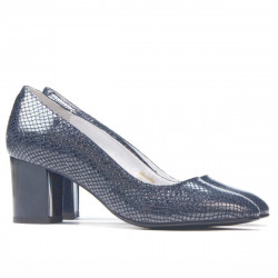 Eleganckie buty damskie 1268 pyton indygo