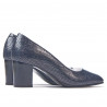 Eleganckie buty damskie 1268 pyton indygo