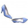 Eleganckie buty damskie 1234 niebieski perłowy