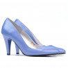 Eleganckie buty damskie 1234 niebieski perłowy