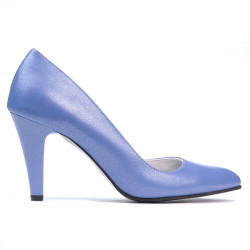 Eleganckie buty damskie 1234 niebieski perłowy