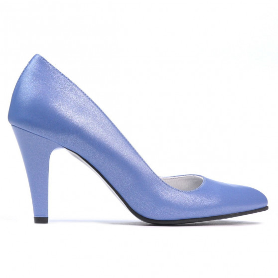 Eleganckie buty damskie 1234 niebieski perłowy