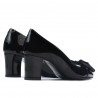 Eleganckie buty damskie 1265-1 lakierowana czerń