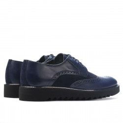 Casualowe buty męskie 831 indygo kombinowane