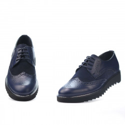Casualowe buty męskie 831 indygo kombinowane