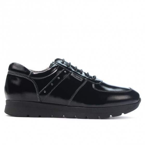 Damskie buty sportowe 6003 lakierowana czerń