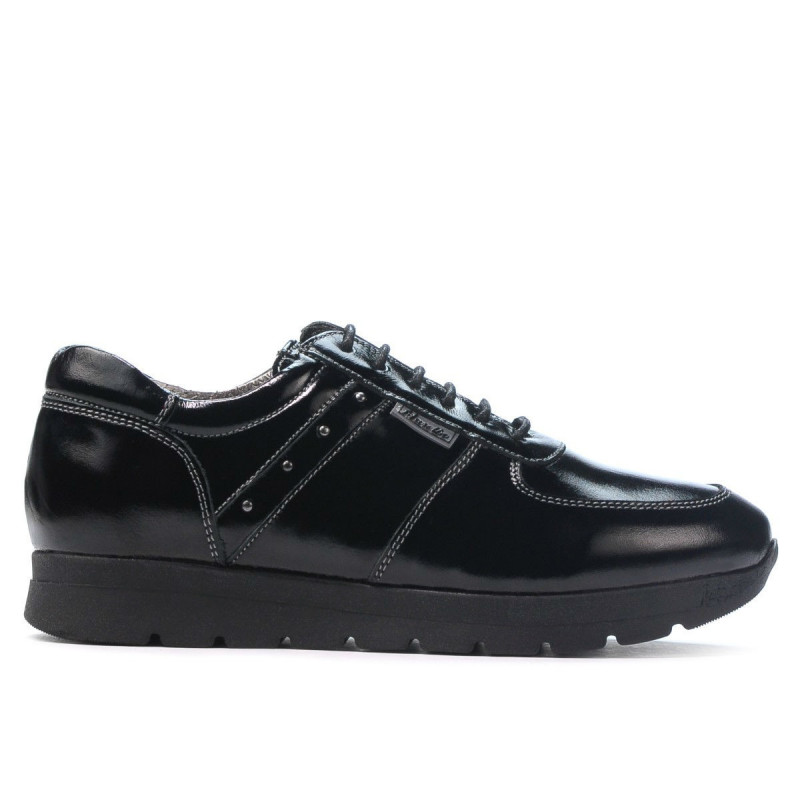 Damskie buty sportowe 6003 lakierowana czerń